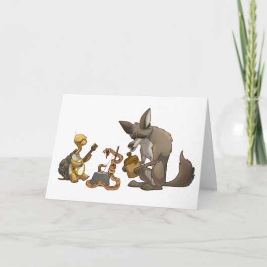 砂漠の水差しバンドカード(中ブランク) カード (正面)