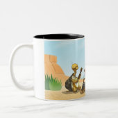 砂漠の水差しバンドマグ ツートーンマグカップ (左)