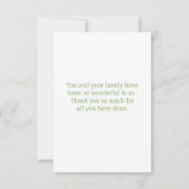 砂漠の水彩サボテンに感謝 サンキューカード (裏面)