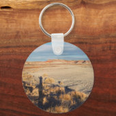 砂漠の波:石化された森林国立公園の写真 キーホルダー (正面)