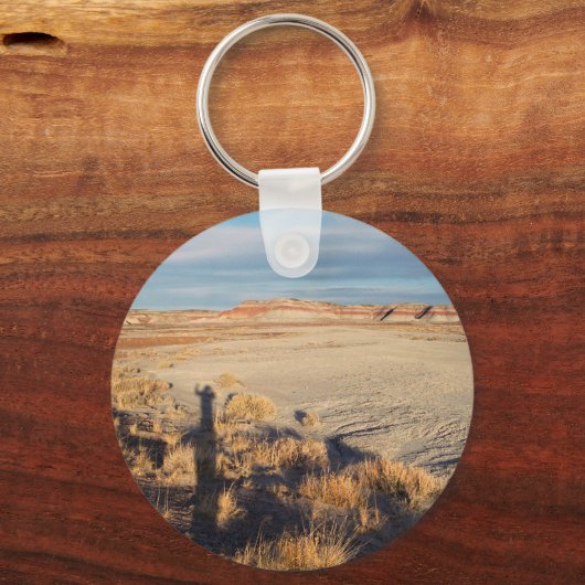 砂漠の波:石化された森林国立公園の写真 キーホルダー (正面)