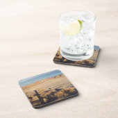 砂漠の波：石化された森林国立公園の写真 コースター (右側)