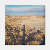 砂漠の波:石化された森林国立公園の写真 マグネット (正面)