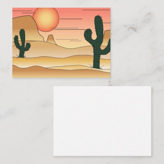 砂漠の漫画 名刺 (正面/裏面)