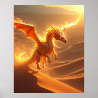 砂漠の炎のドラゴン ポスター