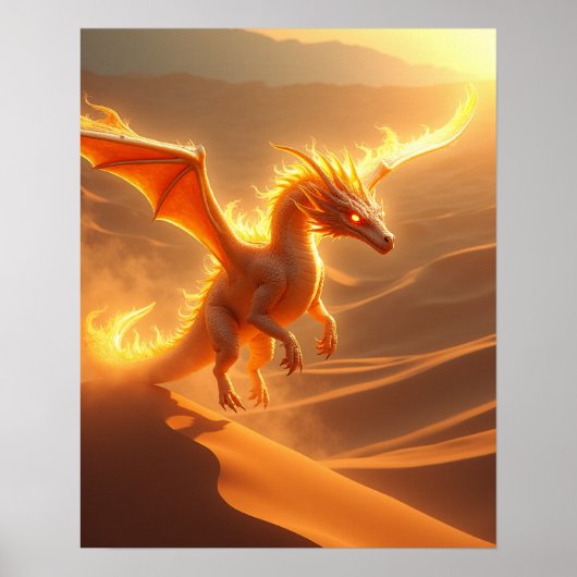 砂漠の炎のドラゴン ポスター (正面)
