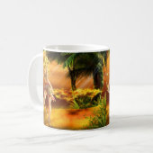 砂漠の炎のマグ コーヒーマグカップ (正面左)