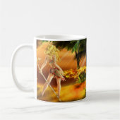 砂漠の炎のマグ コーヒーマグカップ (左)