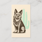 砂漠の犬 名刺 (正面)