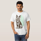 砂漠の犬 Tシャツ (正面フル)