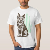 砂漠の犬 Tシャツ (正面)