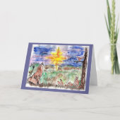 砂漠の生き物のクリスマス シーズンカード (正面)