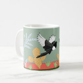 砂漠の生命: カササギのマグの芸術 コーヒーマグカップ (正面左)