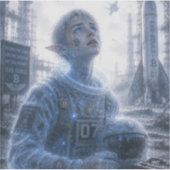 砂漠の発射台 / 宇宙飛行士 / 好奇心 シール (正面)