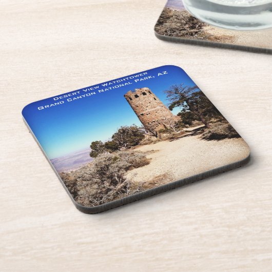 砂漠の眺めの望楼のグランドキャニオン、アリゾナ コースター (左側)