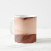 砂漠の砂の写真 コーヒーマグカップ (正面左)
