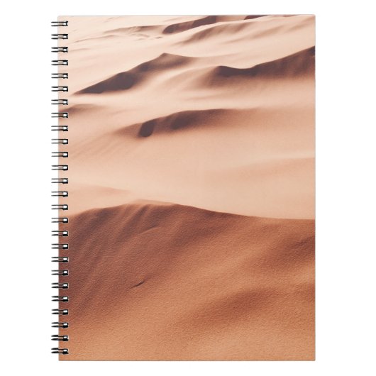 砂漠の砂の写真 ノートブック (正面)