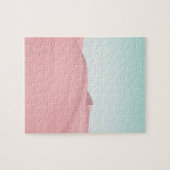 砂漠の砂丘スカイフォトピンクモダン色 ジグソーパズル (横)