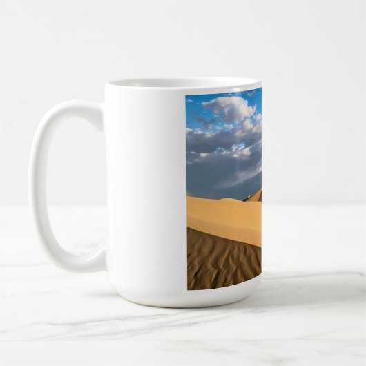 砂漠の砂丘 コーヒーマグカップ (左)