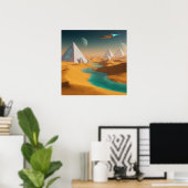 砂漠の砂 ポスター (ホームオフィス)