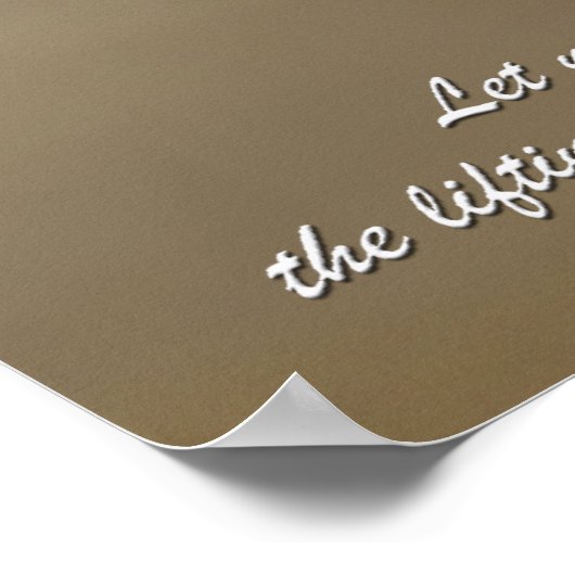 砂漠の祈りの言葉と聖なる書物、 経典引用文プリント。 ポスター (角)