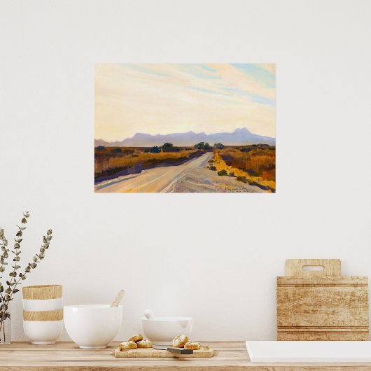 砂漠の秋バイメイナード・ディクソン ポスター (キッチン)