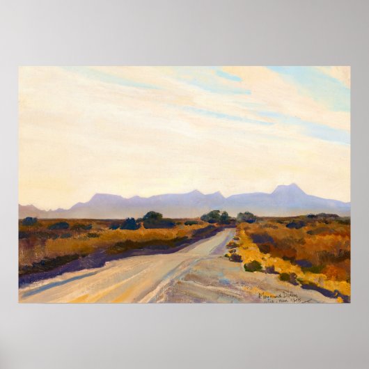 砂漠の秋バイメイナード・ディクソン ポスター (正面)