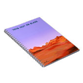 砂漠の穏やかな ノートブック (右側)