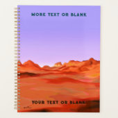 砂漠の穏やかな プランナー手帳 (正面)