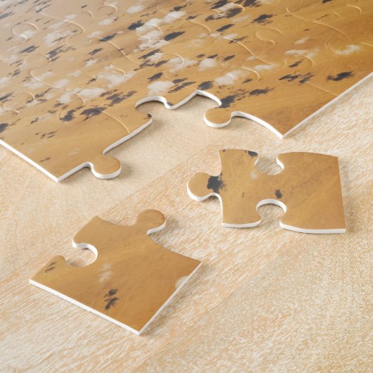 砂漠の空中写真 ジグソーパズル (側面)