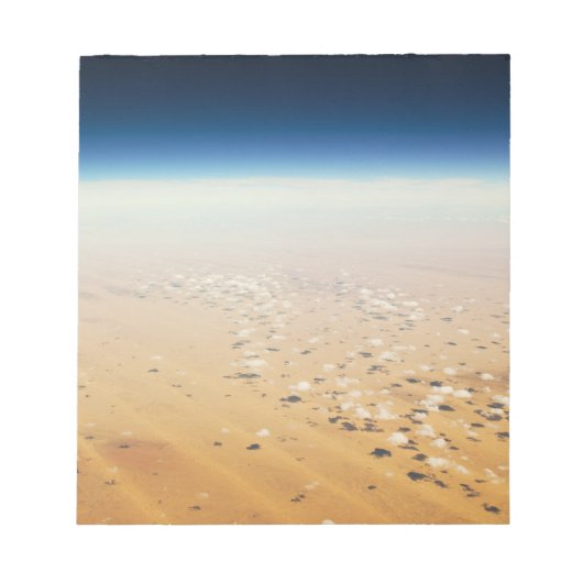 砂漠の空中写真 ノートパッド (正面)
