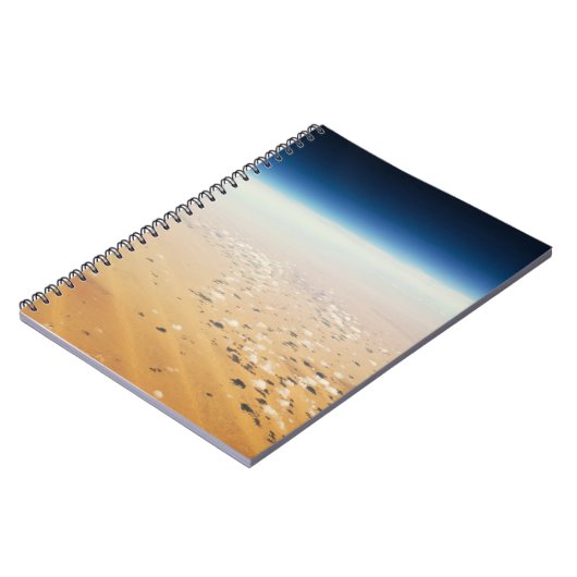 砂漠の空中写真 ノートブック (左側)