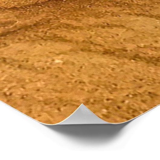 砂漠の空中写真 ポスター (角)