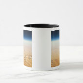 砂漠の空中写真 マグカップ (中央)