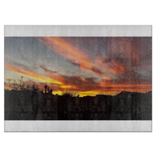 砂漠の空 カッティングボード (正面)