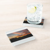 砂漠の空 ガラスコースター (アングル)