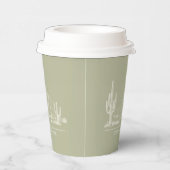 砂漠の結婚Vibes's Landscape Sage Green ID1019 紙コップ (右)