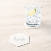 砂漠の結婚Vibes's Thank You Landscape ID1019 ペーパーコースター (インサイチュ)