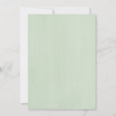 砂漠の緑の水の色の多肉類結婚の 招待状 (裏面)