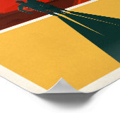 砂漠の編集されていないヴィンテージ写真の古い審美的な写真 ポスター (角)