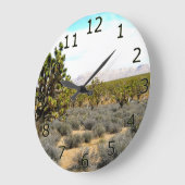 砂漠の美しい ラージ壁時計 (傾斜)