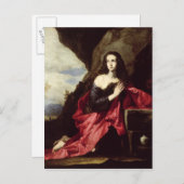 砂漠の聖マリア・マグダレネまたは聖タイ ポストカード (正面/裏面)