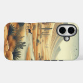 砂漠の自然(川とサボテン) Case-Mate iPhoneケース (裏面 (横))