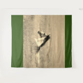 砂漠の自由自在なタペストリーの野生馬 タペストリー (正面(横))