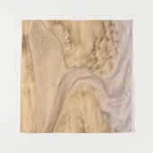 砂漠の航空写真 タペストリー (正面(横))