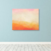 砂漠の色の抽象芸術絵画風景 キャンバスプリント (インサイチュ (ウッドフロア))