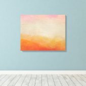 砂漠の色の抽象芸術絵画風景 キャンバスプリント (インサイチュ (ウッドフロア))