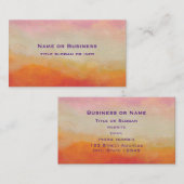 砂漠の色の抽象芸術絵画風景 名刺 (正面/裏面)