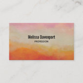 砂漠の色の抽象芸術絵画風景 名刺 (正面)