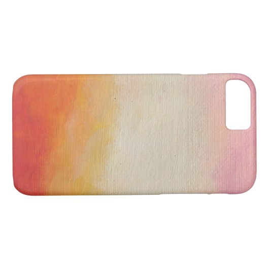 砂漠の色の抽象芸術絵画風景 Case-Mate iPhoneケース (裏面(横))